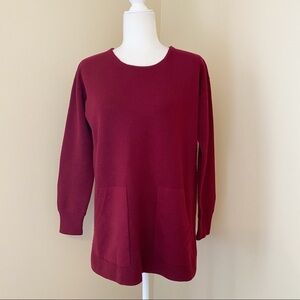 J. Crew Pocket Tunic 100% Merino Wool Sweater - S